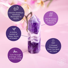 Cycle Breaker - Chevron Amethyst Point of Transformation