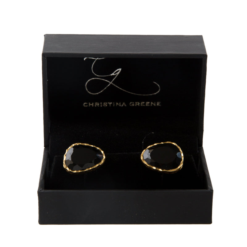 Men's Cufflink Set - Black Onyx